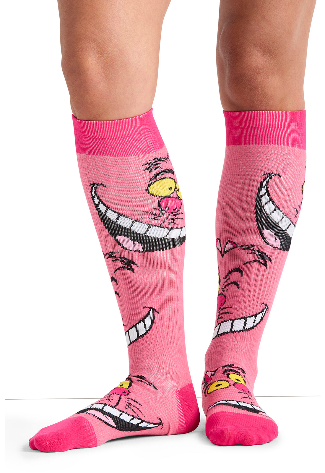 Tooniforms Print Support Women's 10-15mmHg Compression Socks (Cat Smile)