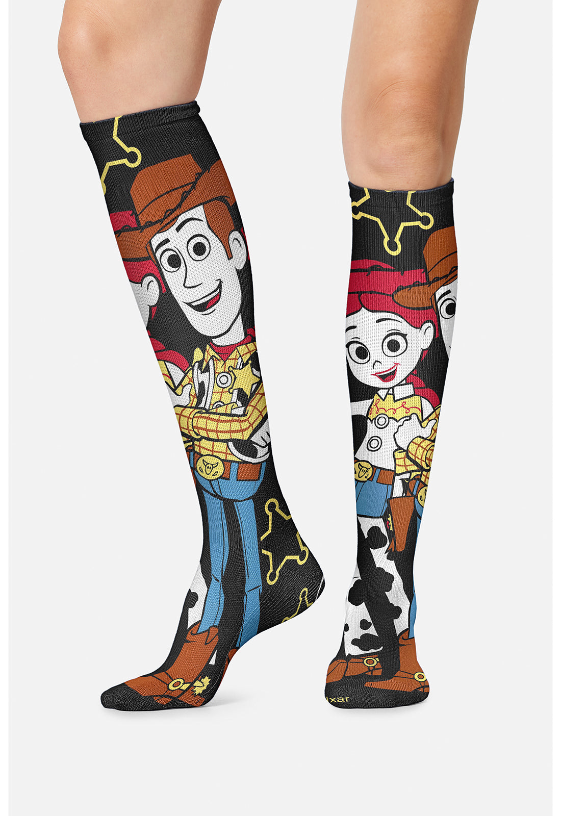 Tooniforms Legwear TPRINTSUPPOR Women's 10-15mmHg Compression Socks Cowboy Camaraderie