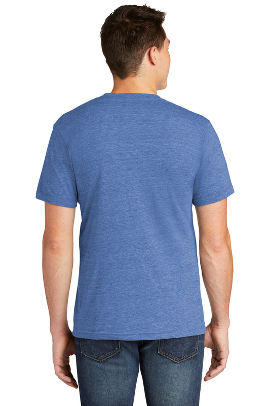 American Apparel  Tri-Blend Short Sleeve Track T-Shirt TR401 Athletic Blue