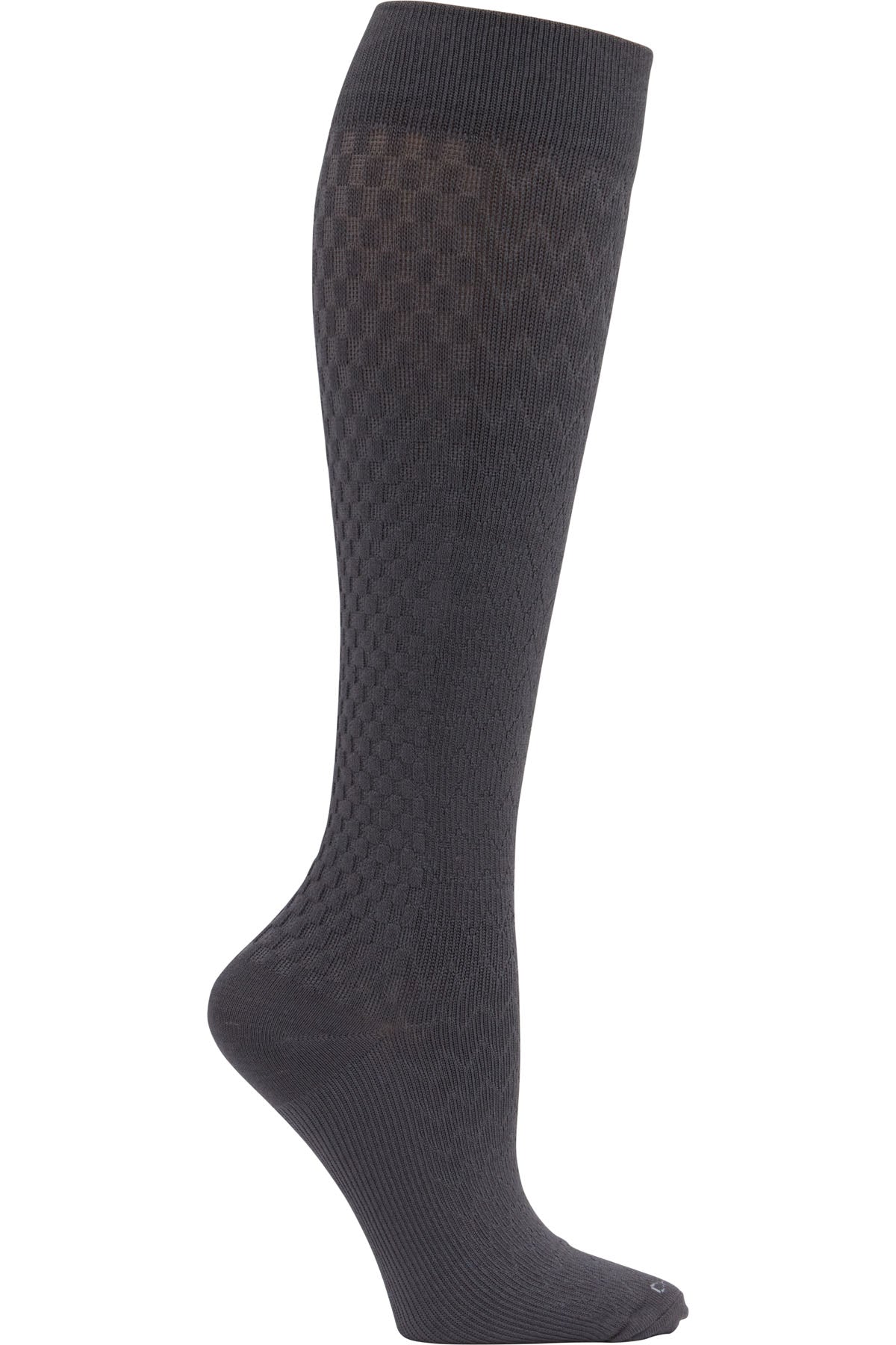 Legwear TRUESUPPORT True Support Compression Socks Graphite Model Image Front | Cherokee