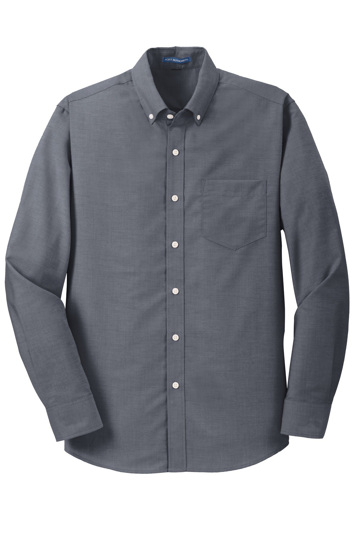 Port Authority Tall SuperPro Oxford Shirt. TS658 Black Tall