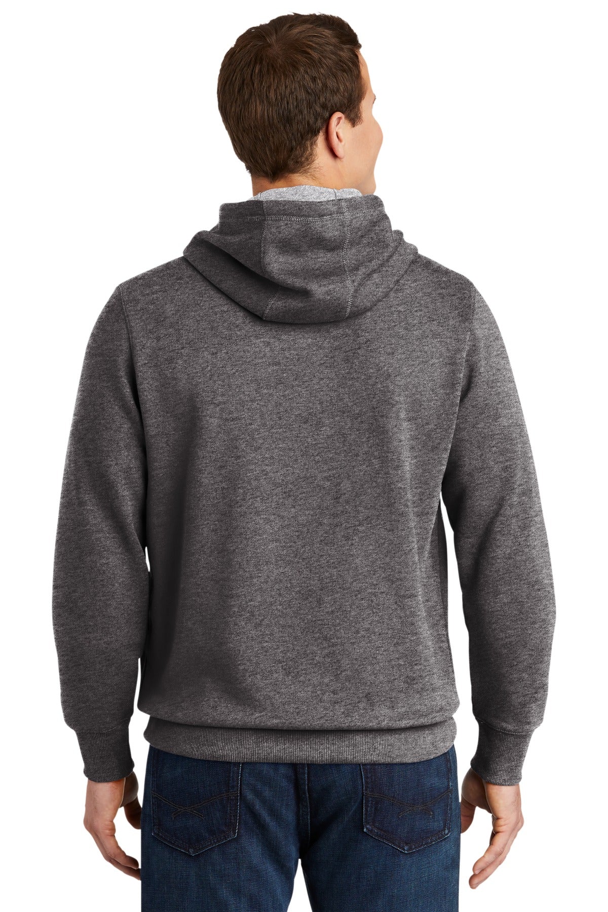 Sport-Tek Tall Pullover Hooded Sweatshirt. TST254 Graphite Heather Tall