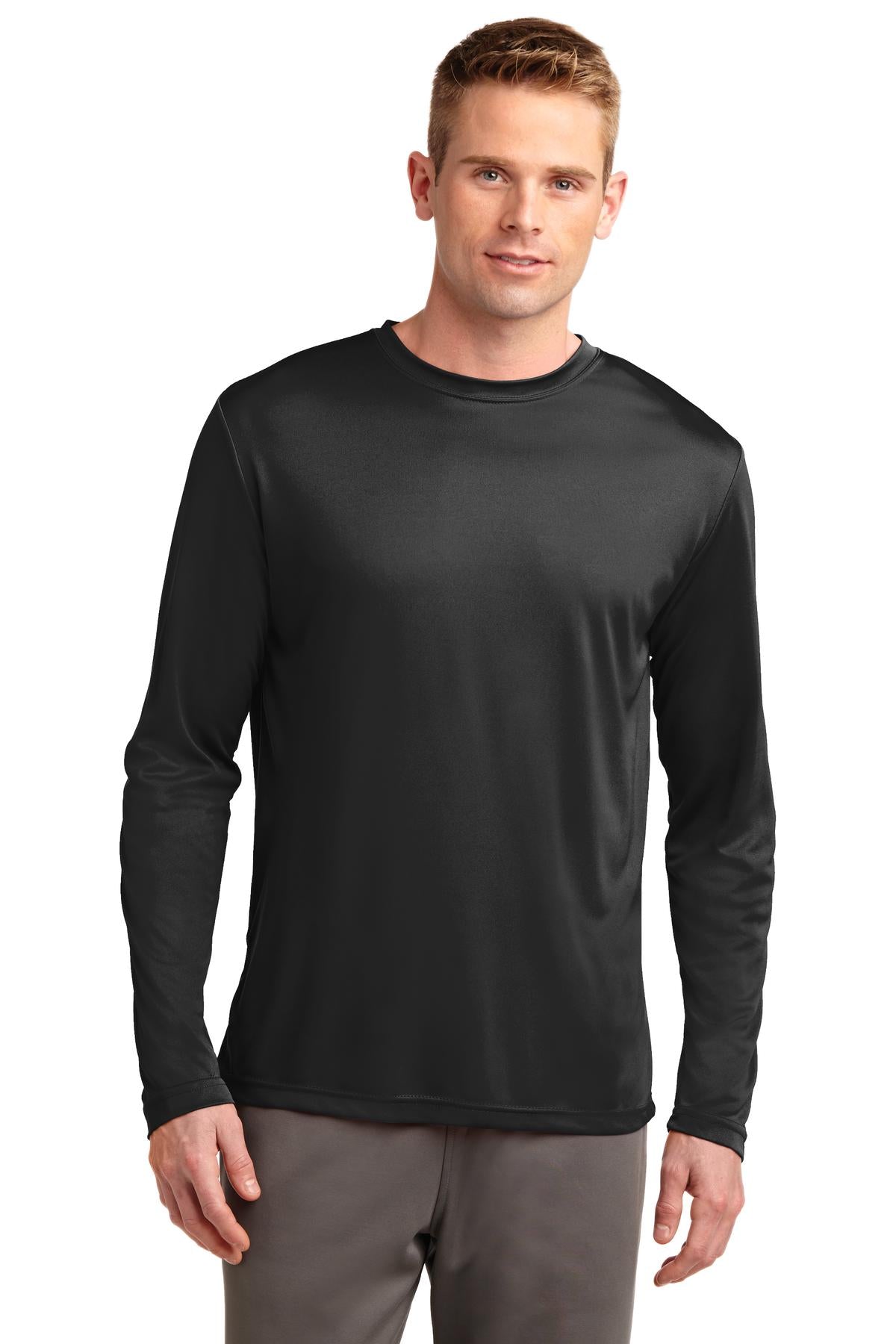 Sport-Tek Tall Long Sleeve PosiCharge Competitor Tee. TST350LS Black Tall