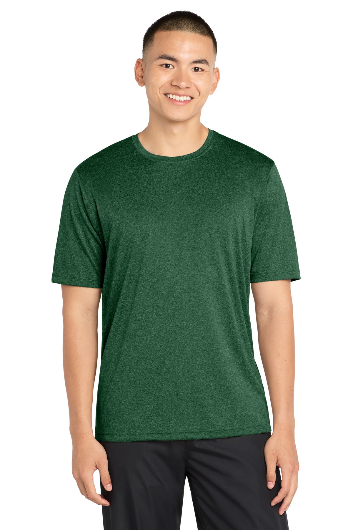 Sport-Tek Tall Heather Contender Tee TST360 Forest Green Heather