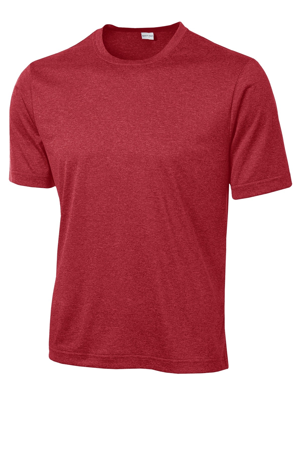 Sport-Tek Tall Heather Contender Tee. TST360 Scarlet Heather Tall