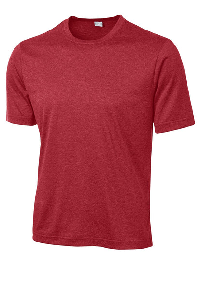 Sport-Tek Tall Heather Contender Tee. TST360 Scarlet Heather Tall