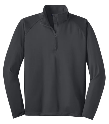 Sport-Tek Tall Sport-Wick Stretch 1/4-Zip Pullover. TST850 Charcoal Grey Tall