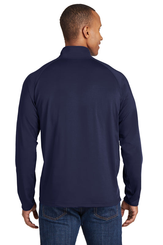 Sport-Tek Tall Sport-Wick Stretch 1/4-Zip Pullover. TST850 True Navy Tall