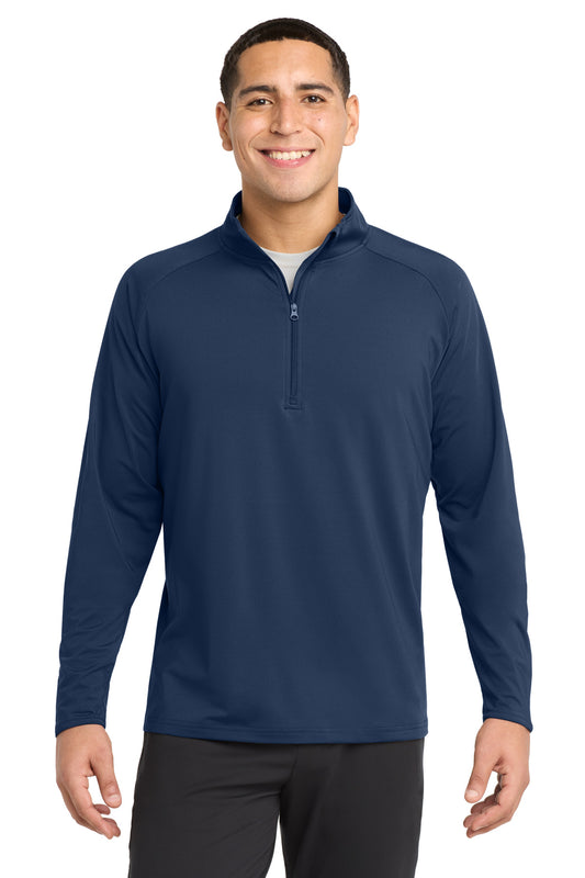 Sport-Tek Tall Sport-Wick Stretch 1/4-Zip Pullover TST850 True Navy
