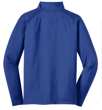 Sport-Tek Tall Sport-Wick Stretch 1/4-Zip Pullover. TST850 True Royal Tall