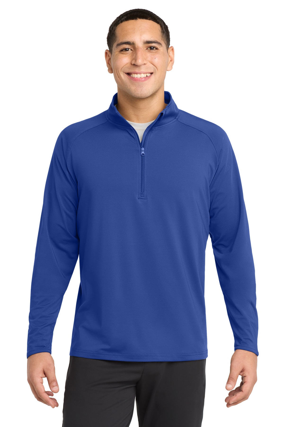 Sport-Tek Tall Sport-Wick Stretch 1/4-Zip Pullover TST850 True Royal