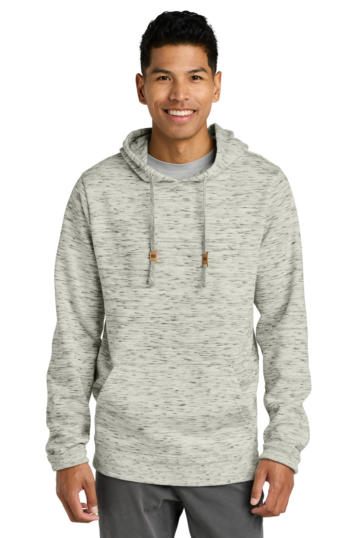 LIMITED EDITION tentree Space Dye Fleece Classic Hoodie TTCM4413 Hi Rise Grey Space Dye