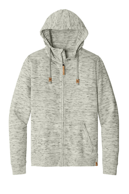 tentree Space Dye Fleece Full-Zip Hoodie TTCM4414 Hi Rise Grey Space Dye