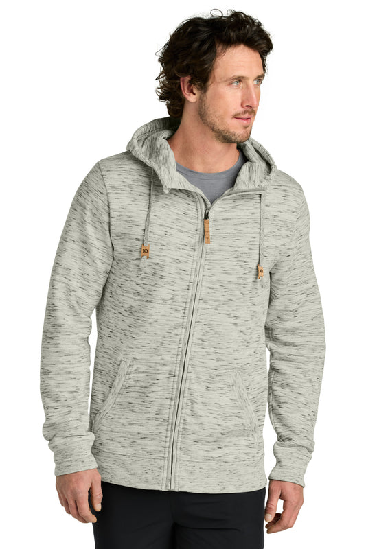 tentree Space Dye Fleece Full-Zip Hoodie TTCM4414 Hi Rise Grey Space Dye