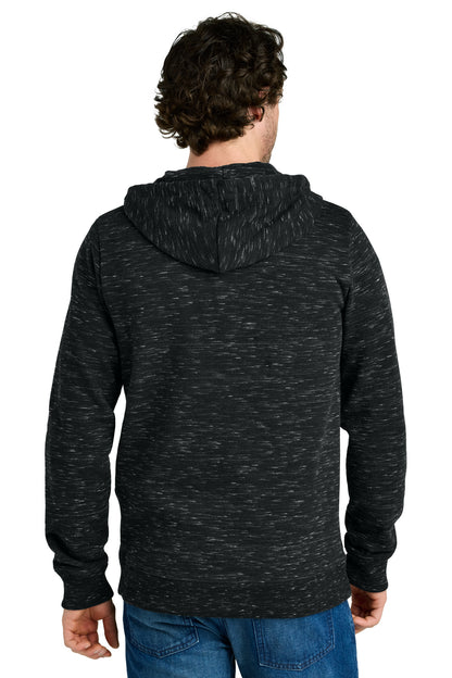 tentree Space Dye Fleece Full-Zip Hoodie TTCM4414 Meteorite Black Space Dye