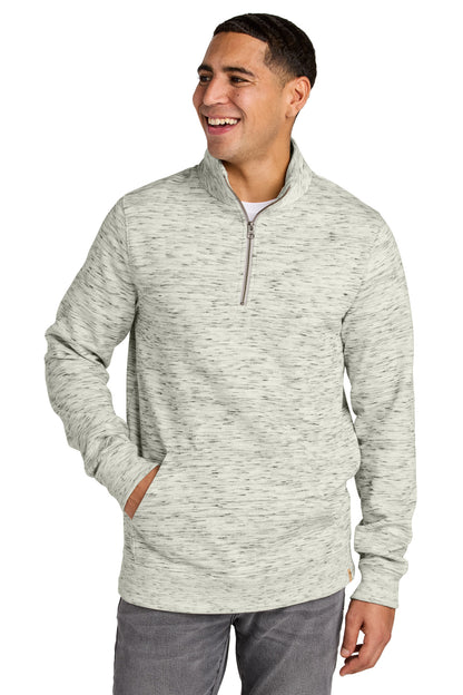 tentree Space Dye Fleece 1/4-Zip TTCM6107 Hi Rise Grey Space Dye