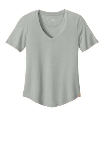 tentree Women's TreeBlend V-Neck T-Shirt TTCW5646 Hi Rise Grey Heather