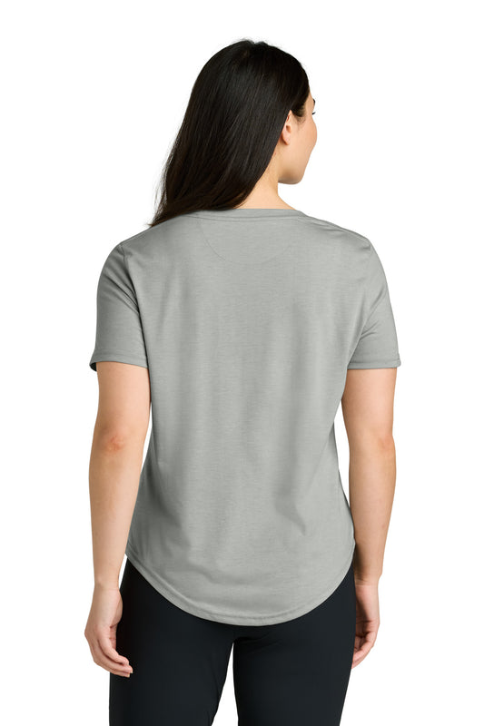 tentree Women's TreeBlend V-Neck T-Shirt TTCW5646 Hi Rise Grey Heather
