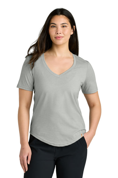 tentree Women's TreeBlend V-Neck T-Shirt TTCW5646 Hi Rise Grey Heather