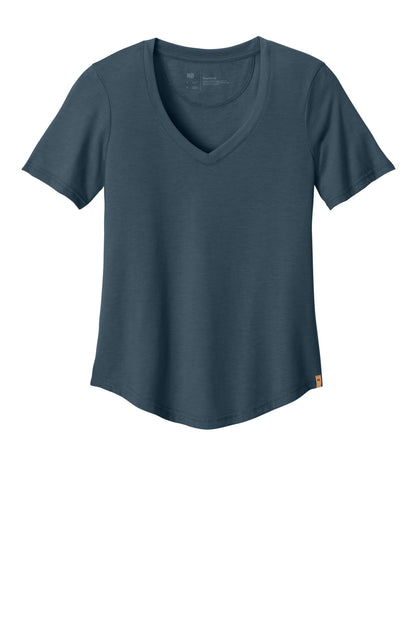 tentree Women's TreeBlend V-Neck T-Shirt TTCW5646 Moonlit Ocean Heather