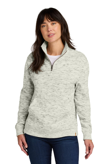 tentree Women's Space Dye Fleece 1/4-Zip TTCW6108 Hi Rise Grey Space Dye