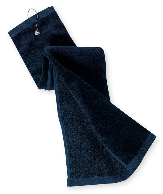 Port Authority Grommeted Tri-Fold Golf Towel TW50 Navy