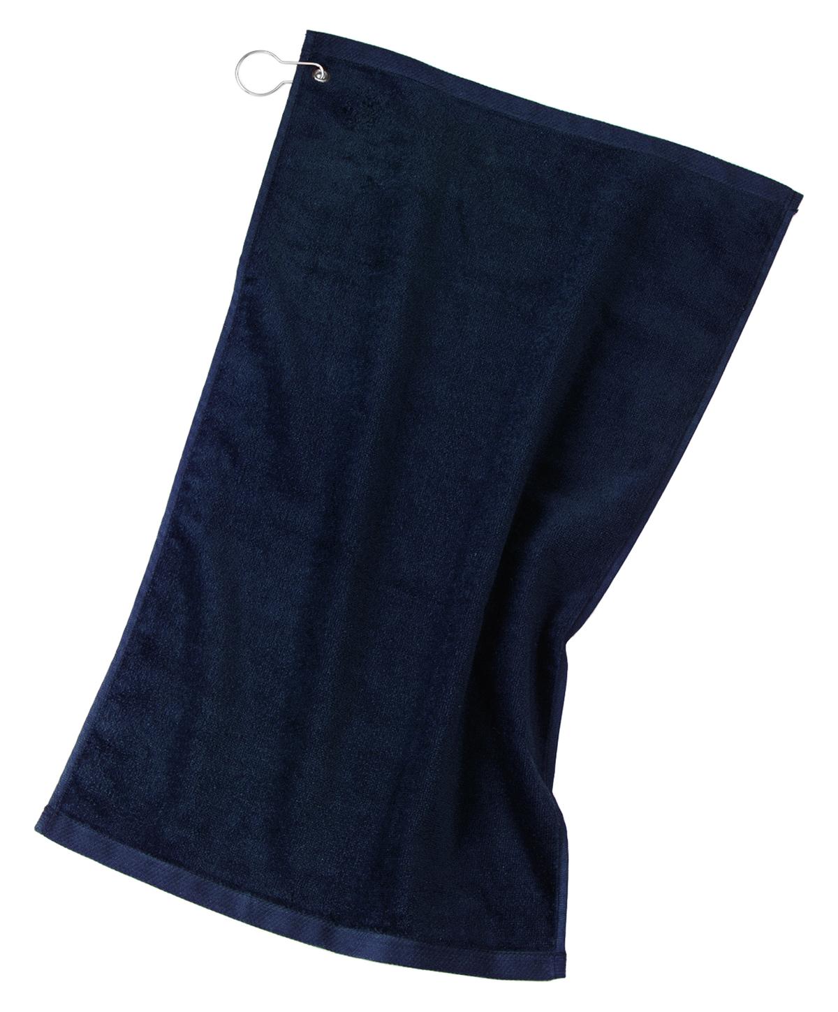 Port Authority Grommeted Golf Towel TW51 Navy