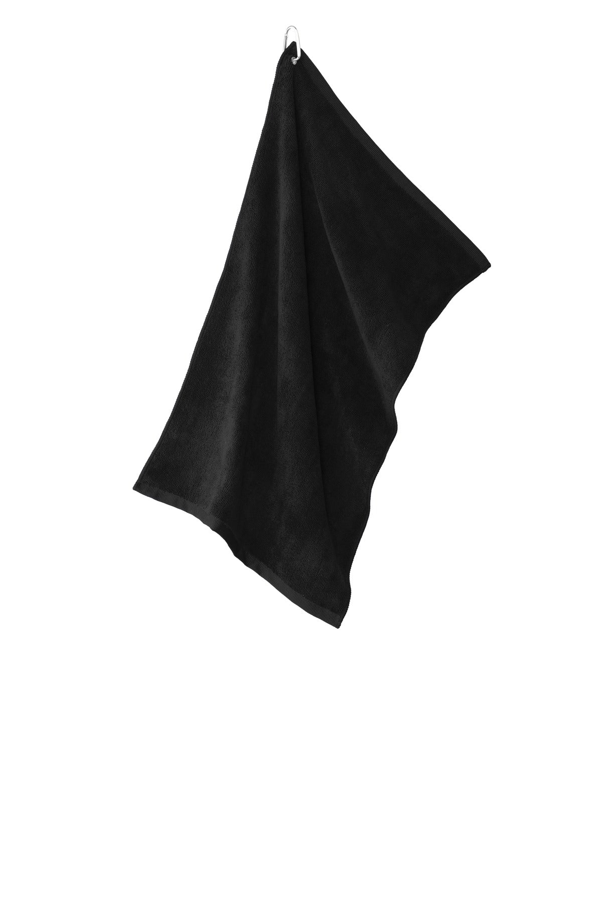 Port Authority Grommeted Microfiber Golf Towel TW530 Black