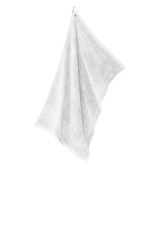 Port Authority Grommeted Microfiber Golf Towel TW530 White