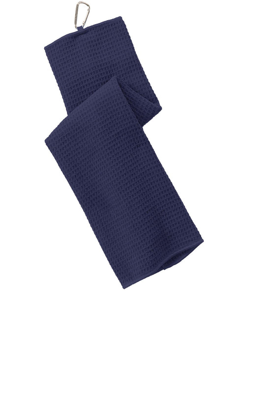 Port Authority Waffle Microfiber Golf Towel TW60 True Navy