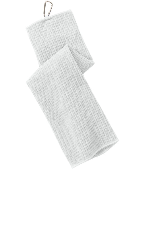 Port Authority Waffle Microfiber Golf Towel TW60 White