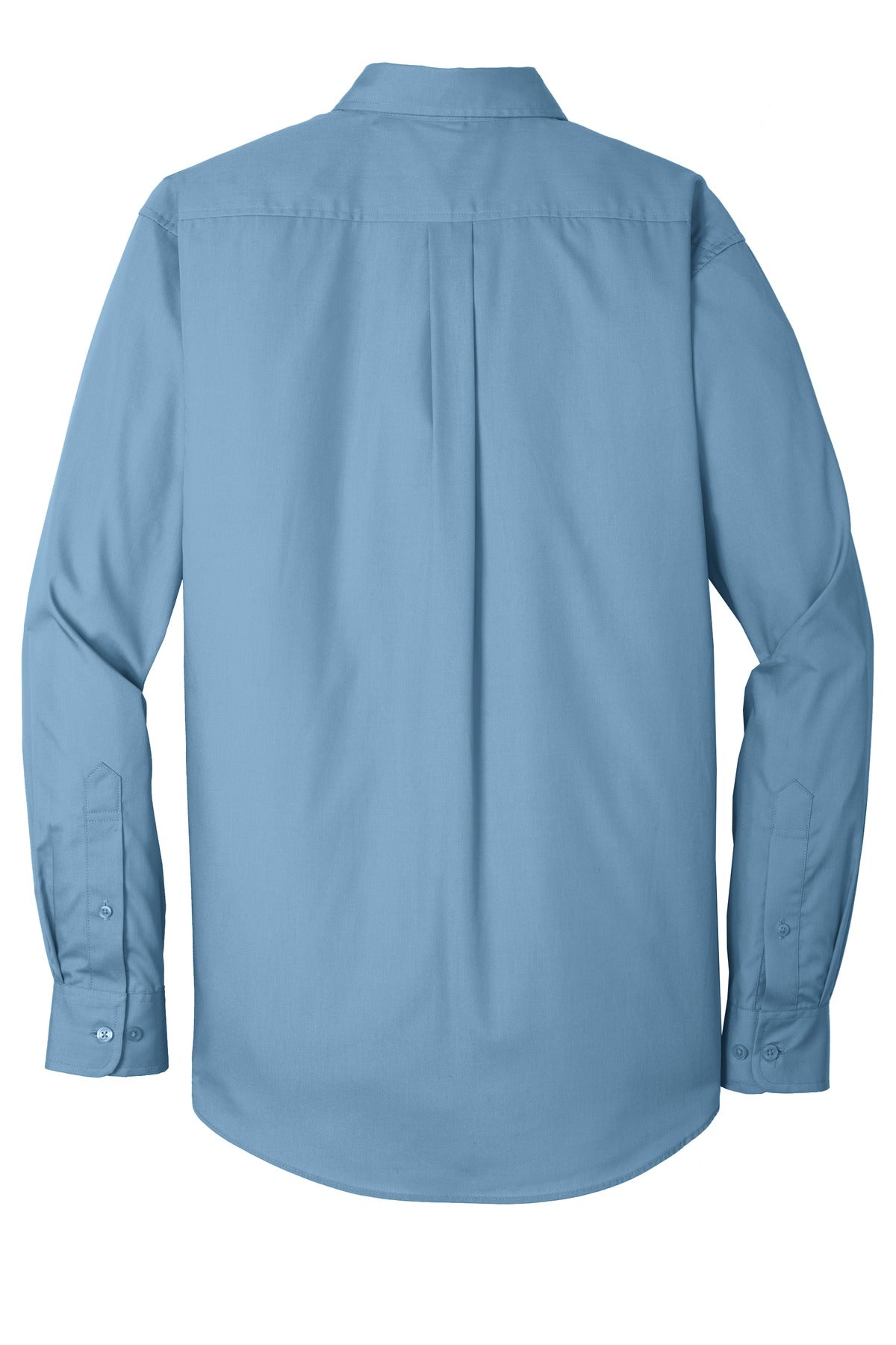 Port Authority Long Sleeve Carefree Poplin Shirt. W100 Carolina Blue