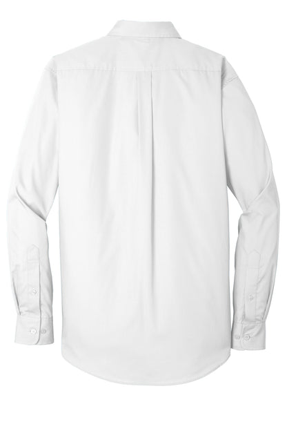 Port Authority Long Sleeve Carefree Poplin Shirt. W100 White