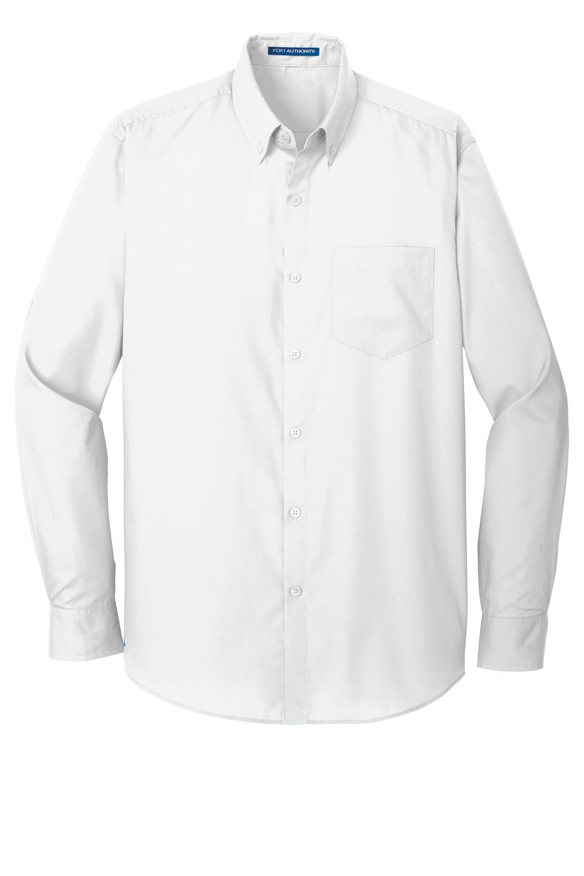 Port Authority Long Sleeve Carefree Poplin Shirt. W100 White