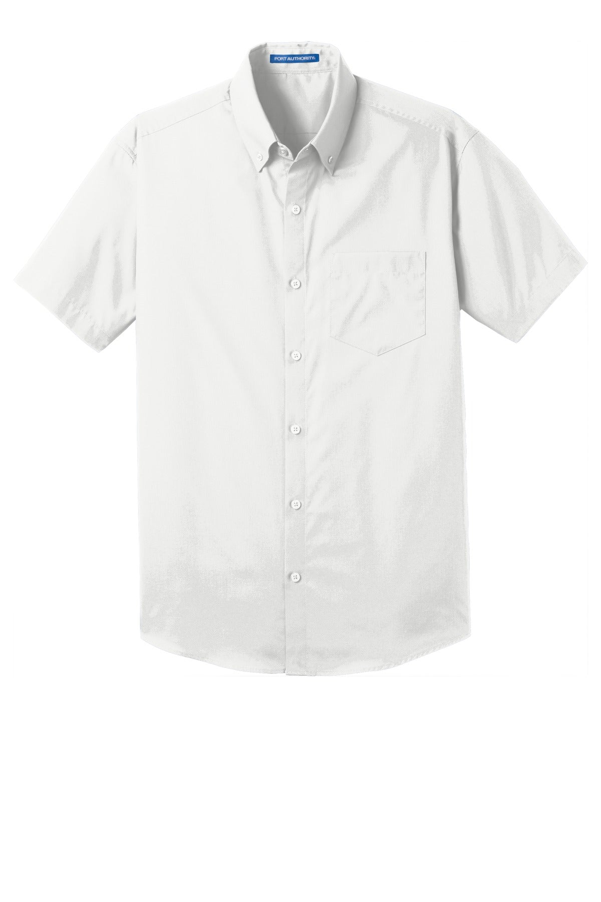 Port Authority Short Sleeve Carefree Poplin Shirt. W101 White