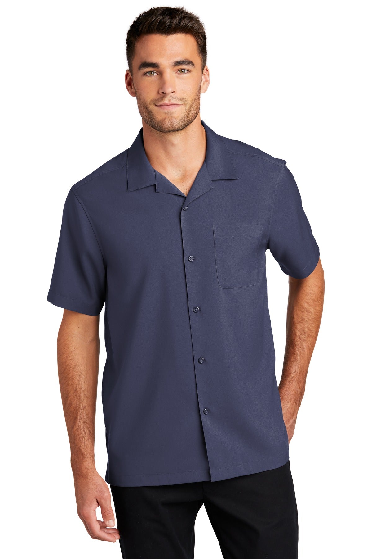 Port Authority  Short Sleeve Performance Staff Shirt W400 True Navy