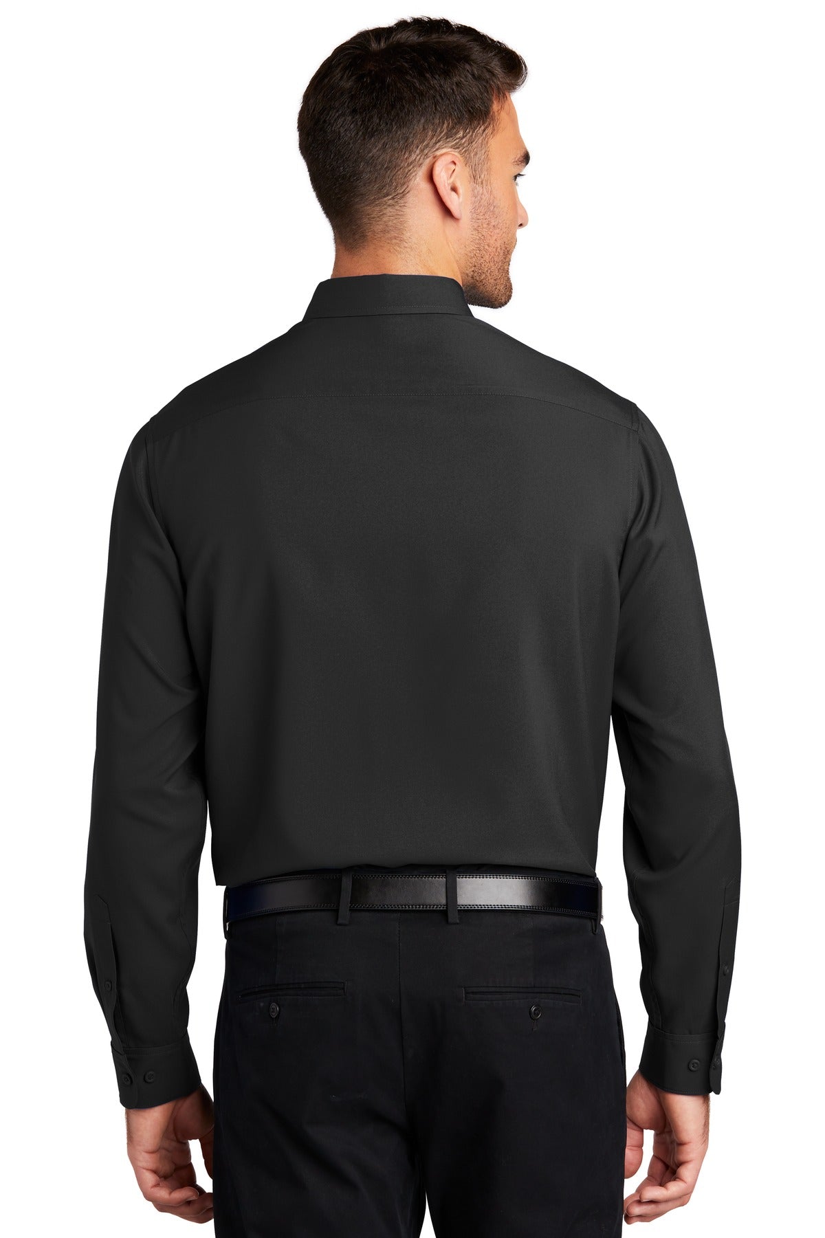 Port Authority  Long Sleeve Performance Staff Shirt W401 Black