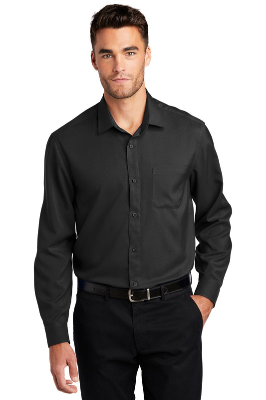 Port Authority  Long Sleeve Performance Staff Shirt W401 Black