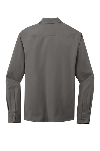 Port Authority  Long Sleeve Performance Staff Shirt W401 Graphite