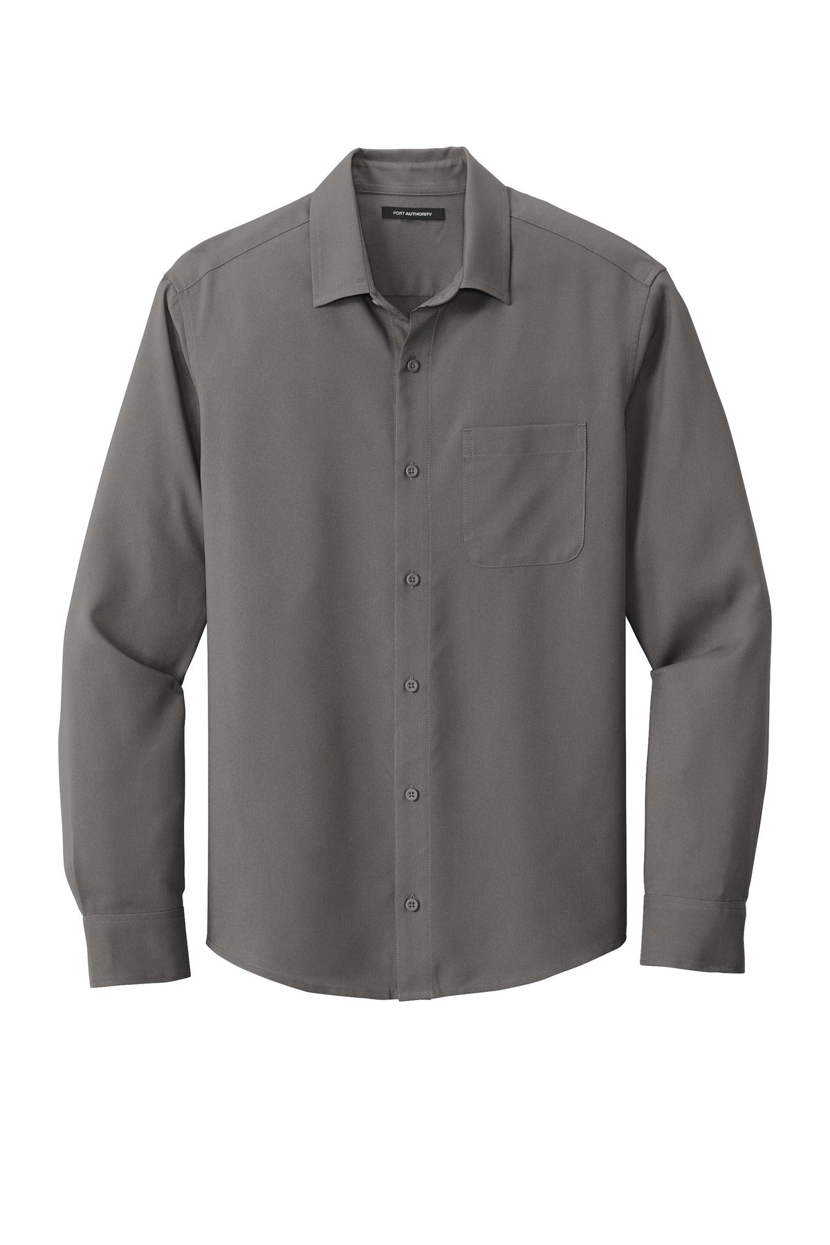 Port Authority  Long Sleeve Performance Staff Shirt W401 Graphite