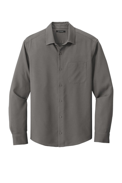 Port Authority  Long Sleeve Performance Staff Shirt W401 Graphite