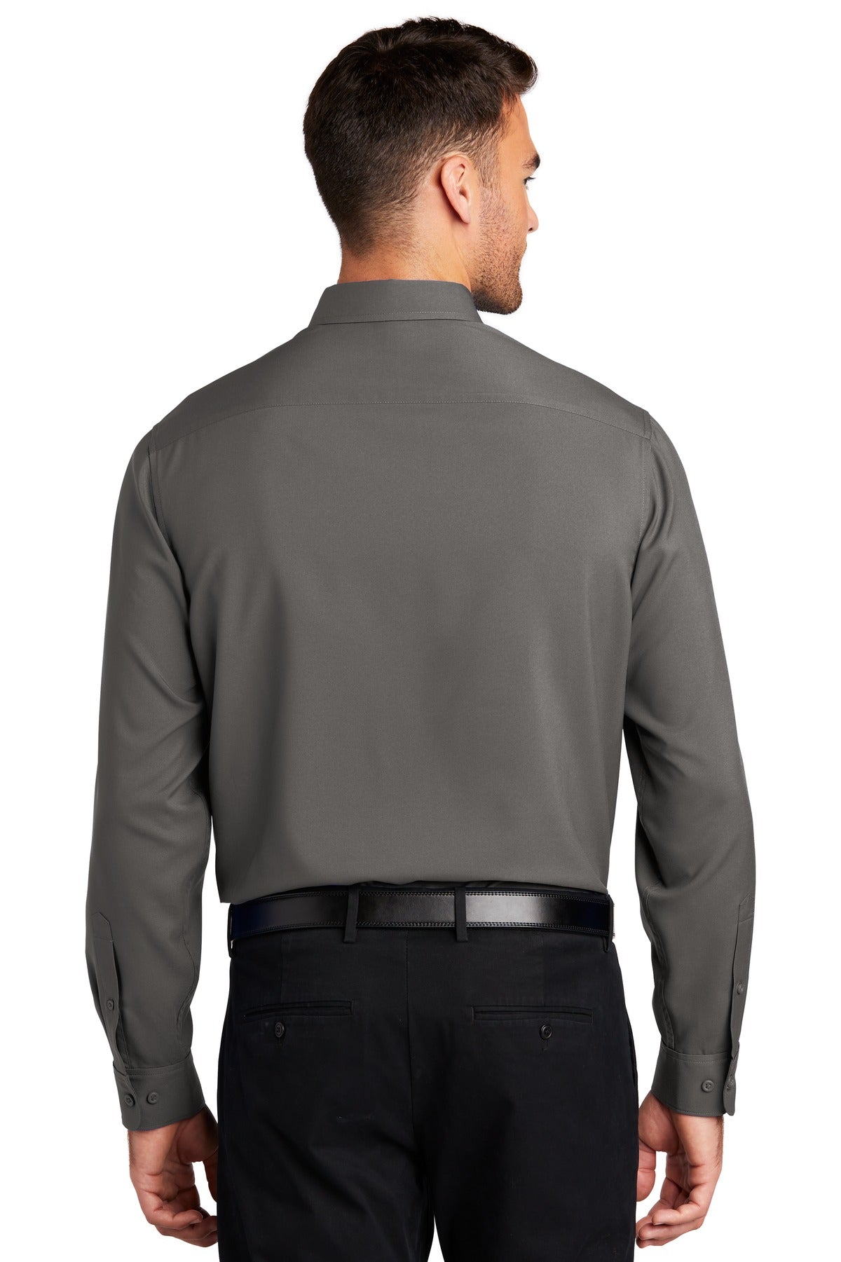 Port Authority  Long Sleeve Performance Staff Shirt W401 Graphite