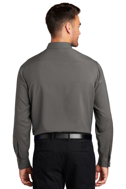 Port Authority  Long Sleeve Performance Staff Shirt W401 Graphite