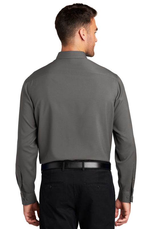 Port Authority  Long Sleeve Performance Staff Shirt W401 Graphite
