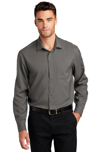 Port Authority  Long Sleeve Performance Staff Shirt W401 Graphite