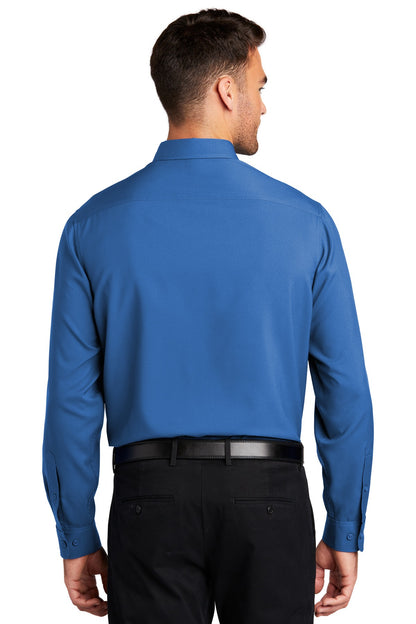 Port Authority  Long Sleeve Performance Staff Shirt W401 True Blue