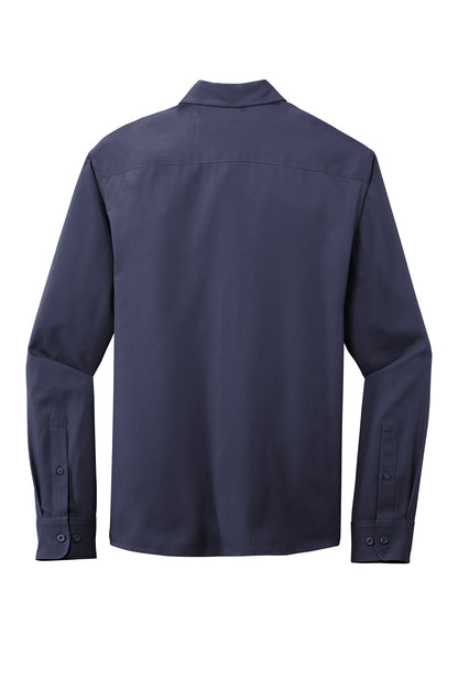 Port Authority  Long Sleeve Performance Staff Shirt W401 True Navy