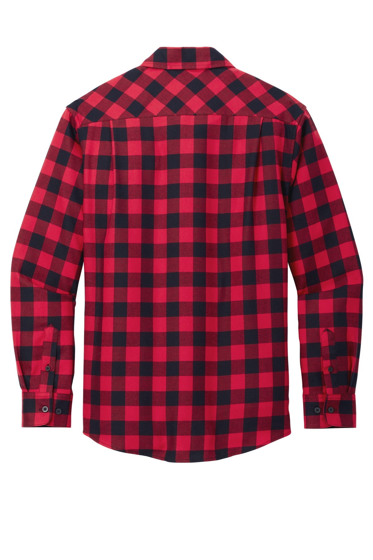 Port Authority Plaid Flannel Shirt. W668 Red/ Black Buffalo Check
