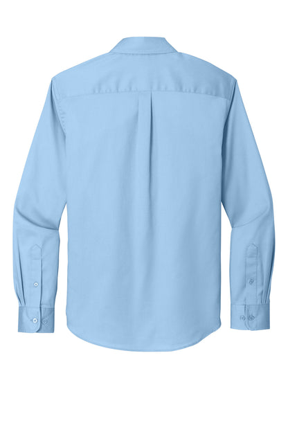 Port Authority Long Sleeve SuperPro React Twill Shirt. W808 Cloud Blue