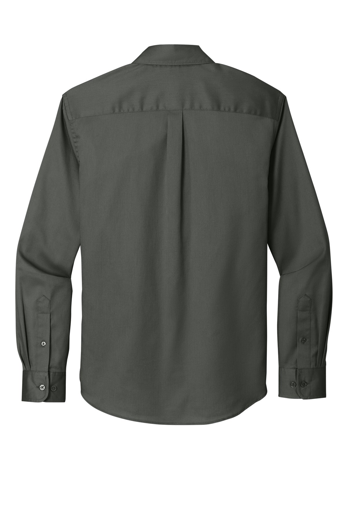 Port Authority Long Sleeve SuperPro React Twill Shirt. W808 Storm Grey